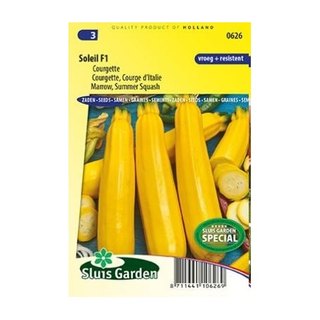 calabacin amarillo soleil F1-semillas