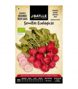 rabanito redondo rojo saxa - semillas ecológicas