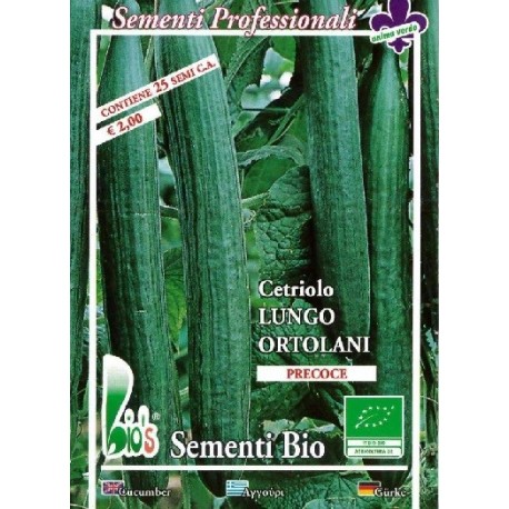 semillas ecologicas de pepino tortarello de Bari